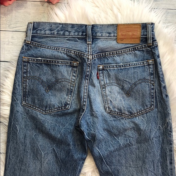 Levi's 501 White Oak Button Fly Selvedge Jeans - Picture 12 of 15